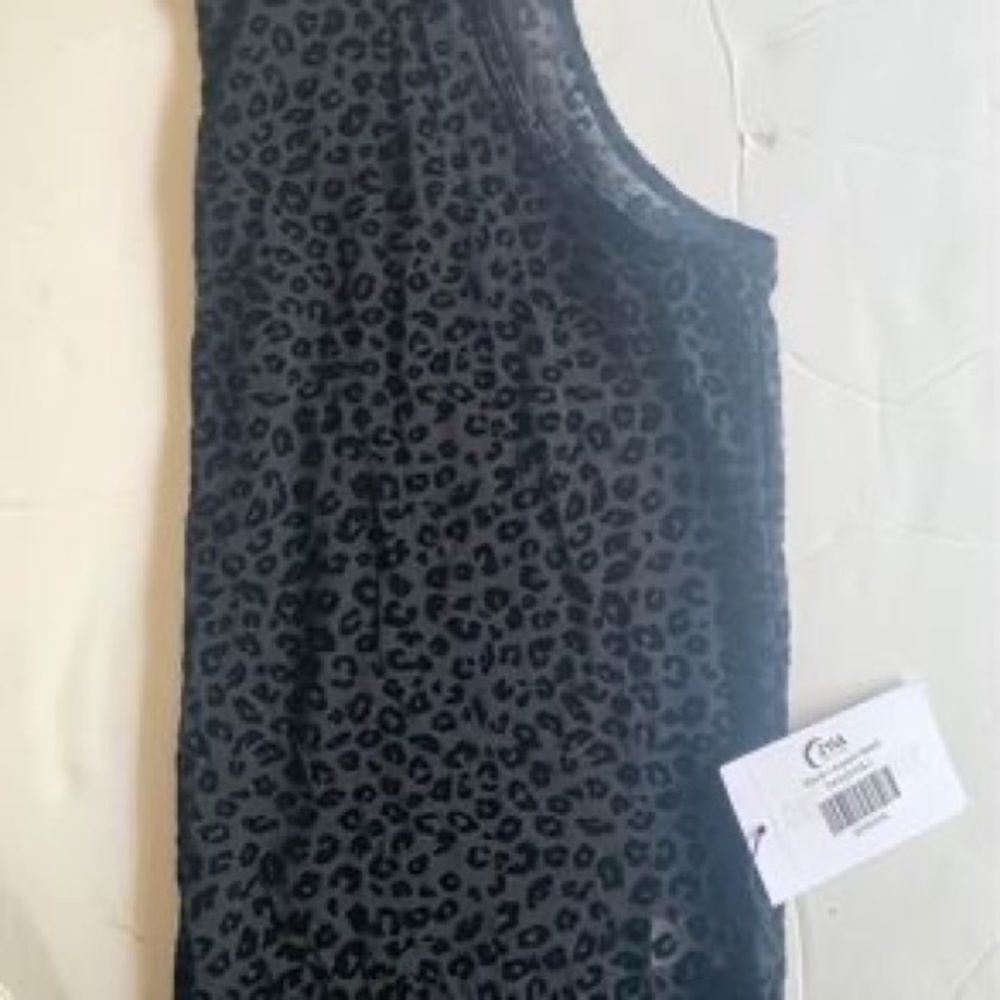 Zyia Active black Leopard Mesh Tank